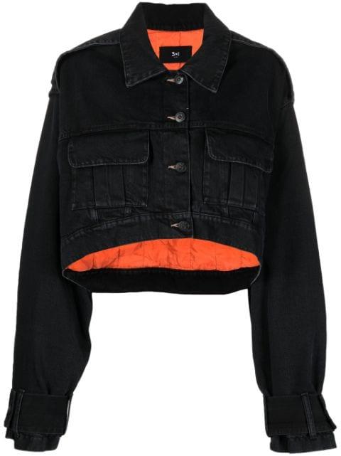 cropped denim jacket by 3X1