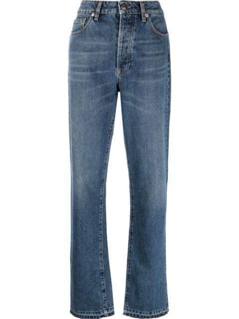 high-waist straight-leg jeans by 3X1