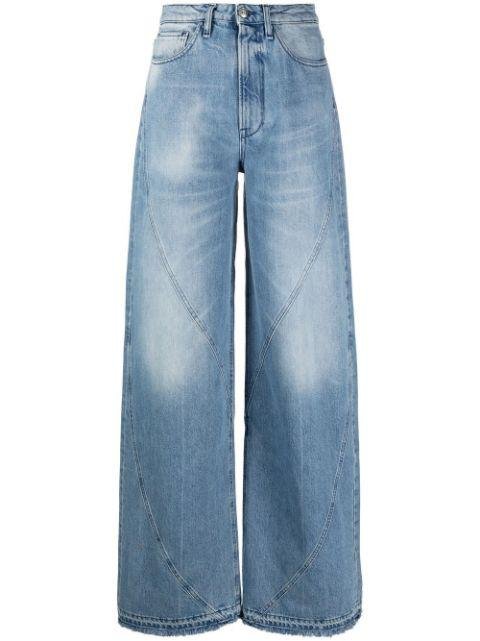 high-waisted wide-leg jeans by 3X1