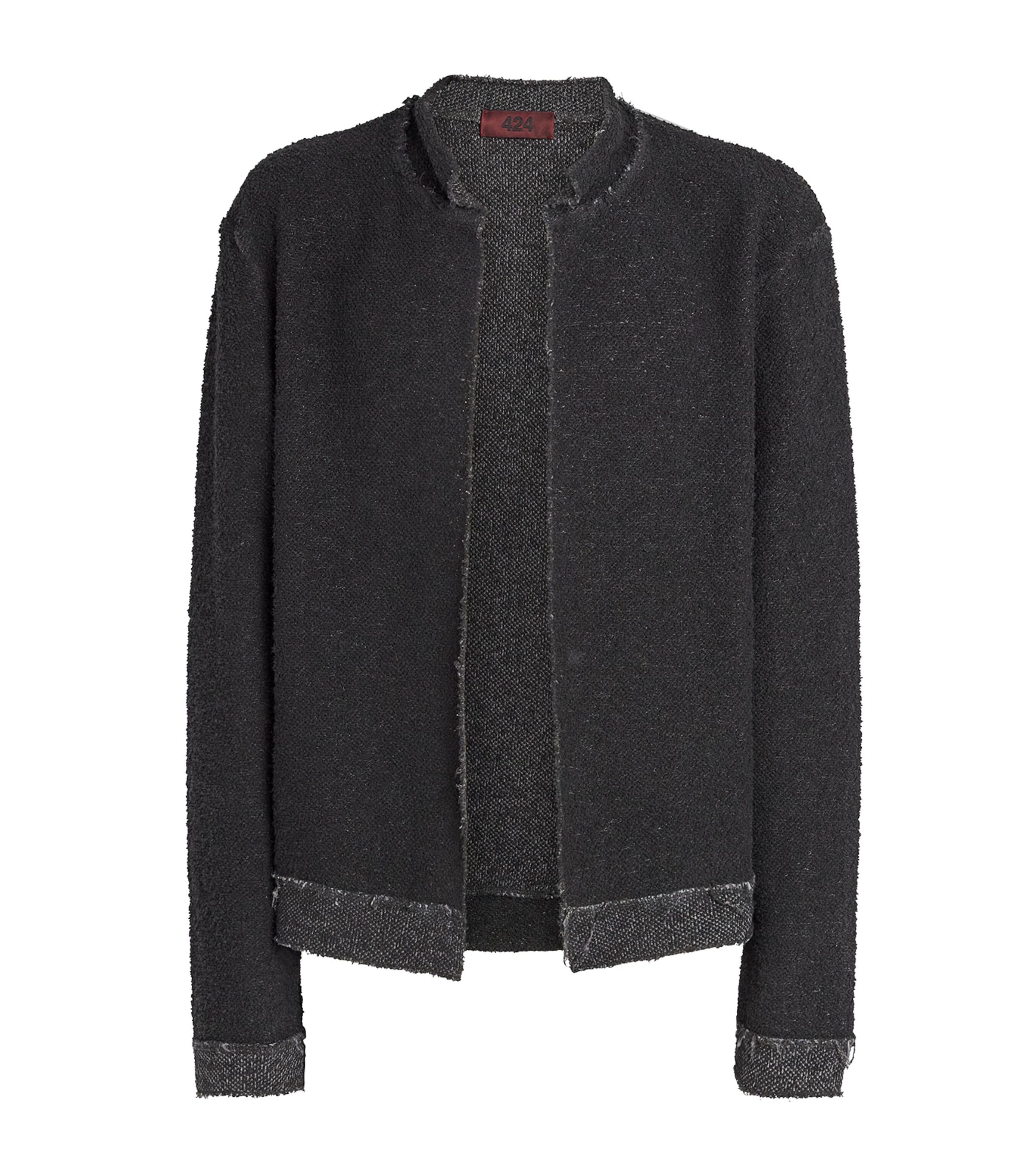 424 Cotton-Blend Distressed Cardigan by 424