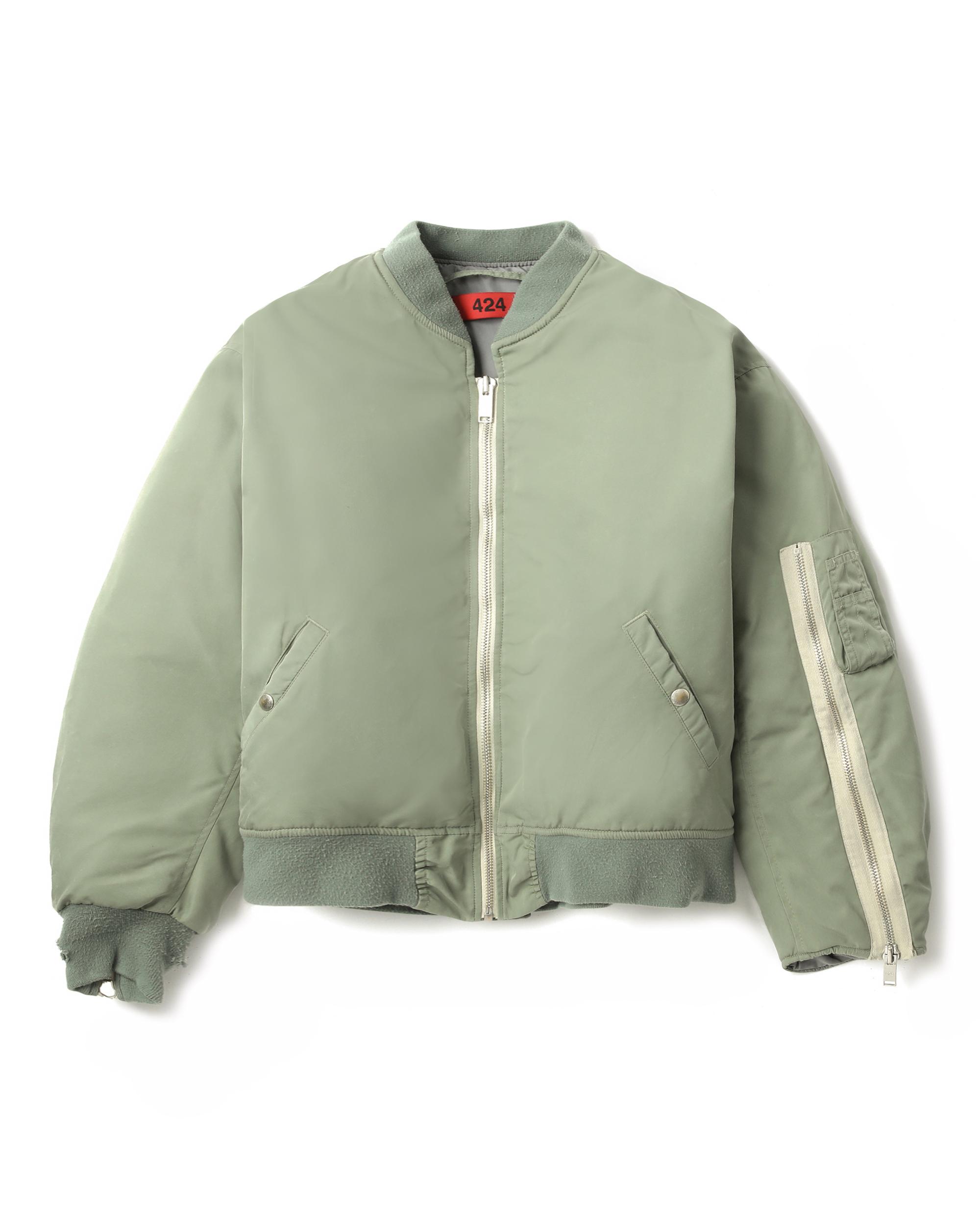 Cropped bomber jacket by 424