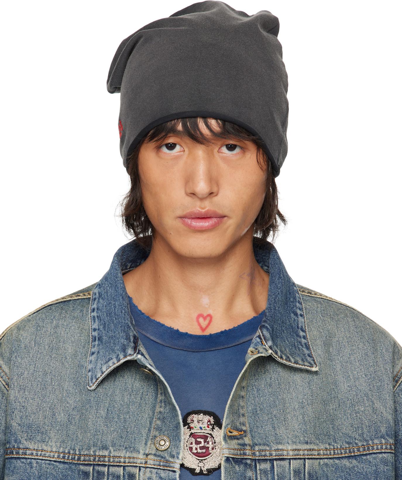 Gray Jersey Beanie by 424