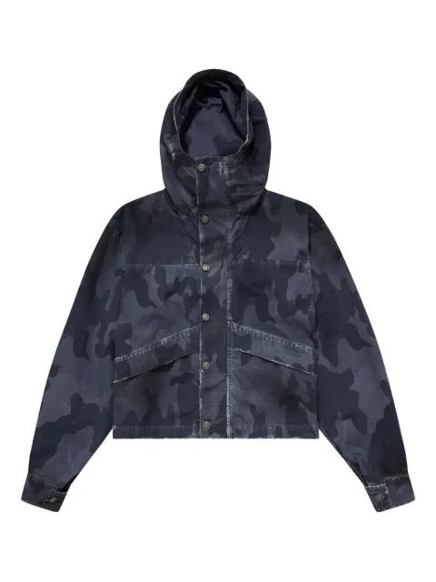 cropped camouflage parka by 424