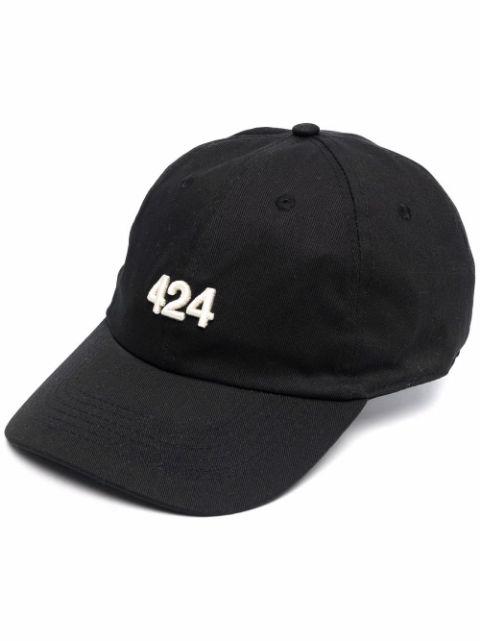 embroidered-logo baseball cap by 424