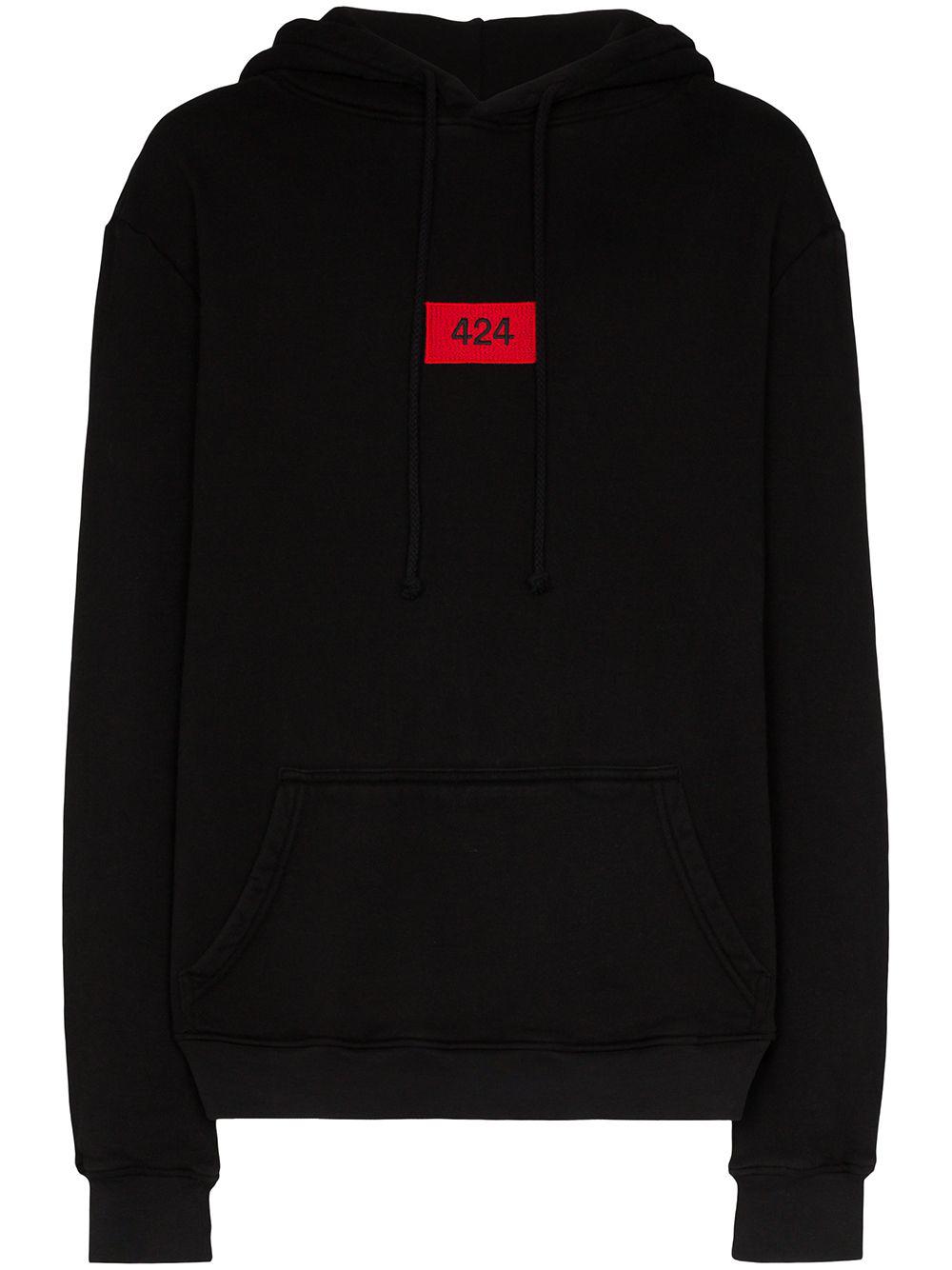 logo patch hoodie by 424