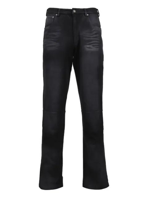 logo-patch trousers by 424