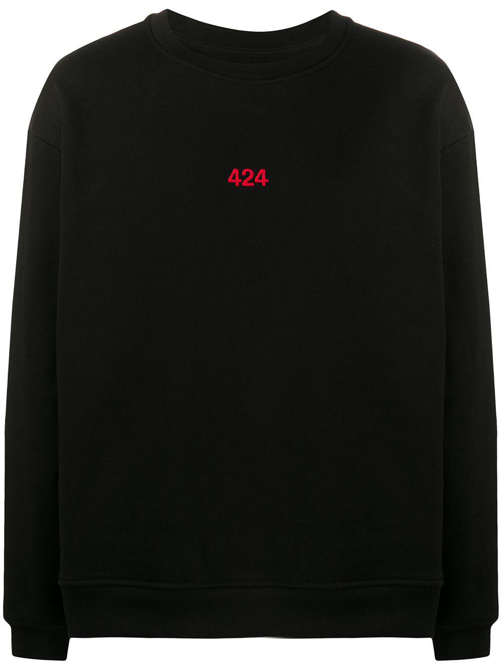 logo-print sweatshirt by 424