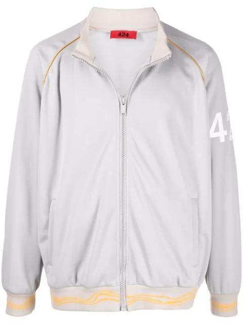 zipped track jacket by 424