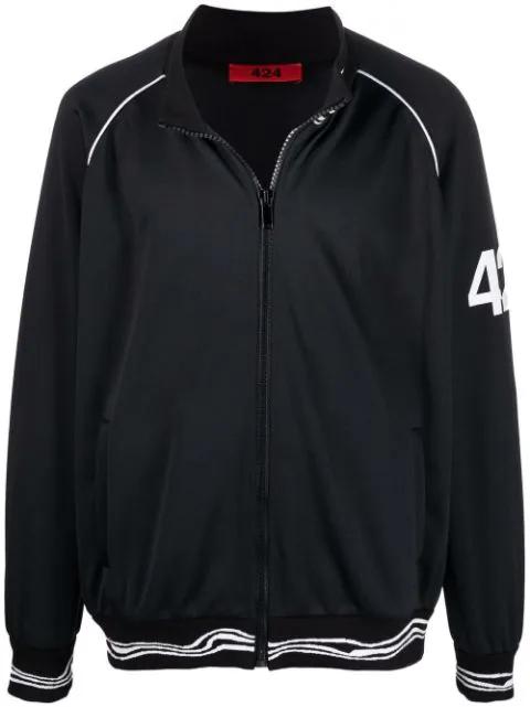 zipped track jacket by 424