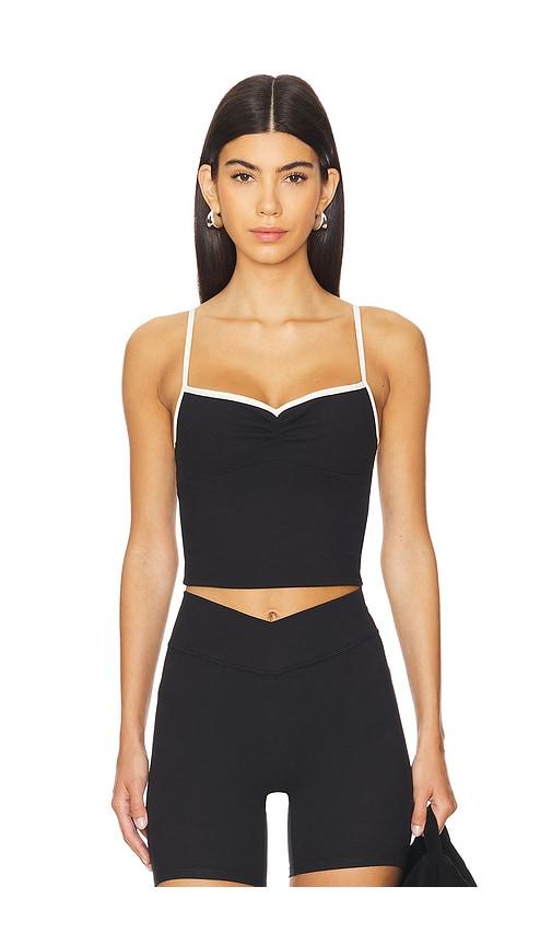 437 The Ballet Tank Top in Black & White by 437
