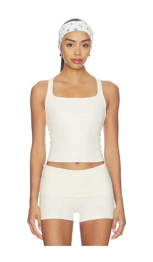 437 The Contour Tank Top in Cream by 437