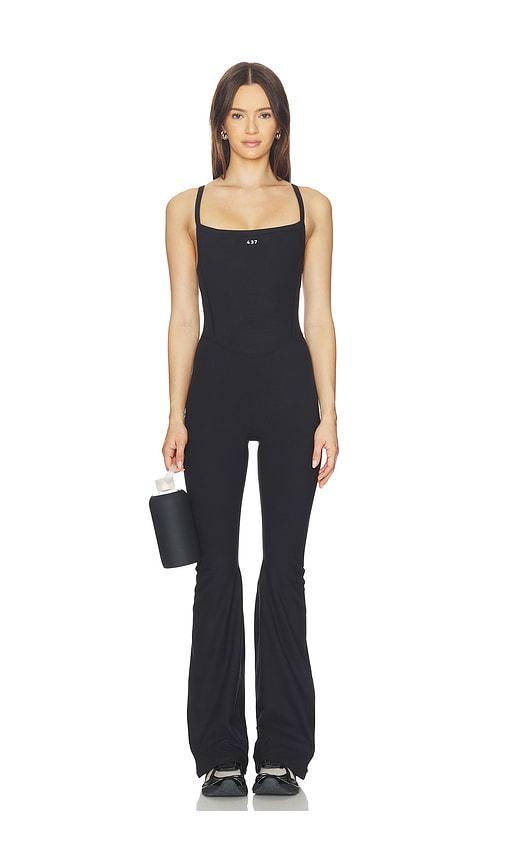437 The Flare Onesie in Black by 437