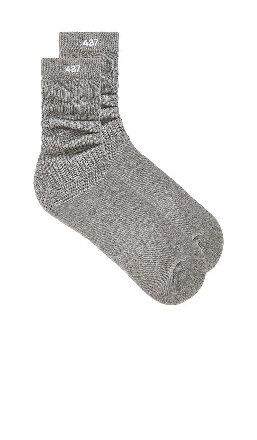 437 The Scrunch Sock in Grey by 437