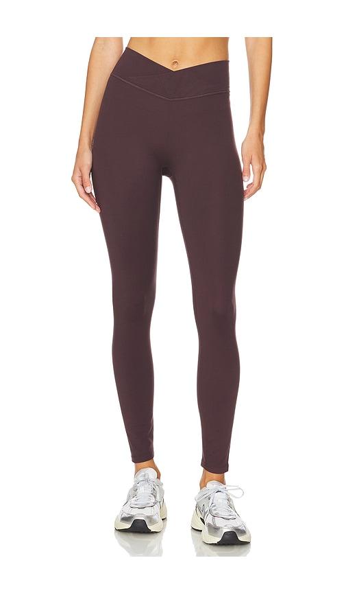437 The V Legging in Brown by 437