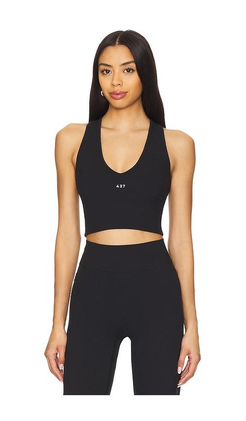 437 The V Tank Top in Black by 437