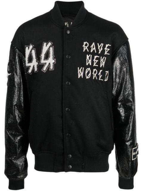 Grad logo-patch bomber jacket by 44 LABEL GROUP