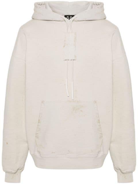 Trip distressed cotton hoodie by 44 LABEL GROUP