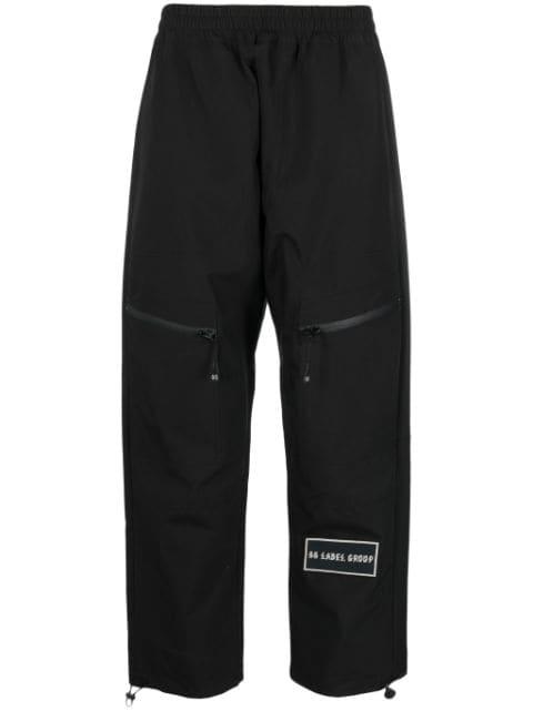logo-patch straight-leg trousers by 44 LABEL GROUP