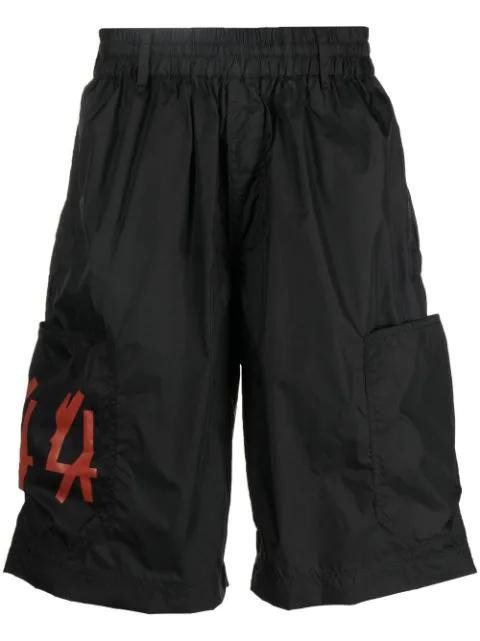 logo-print track shorts by 44 LABEL GROUP