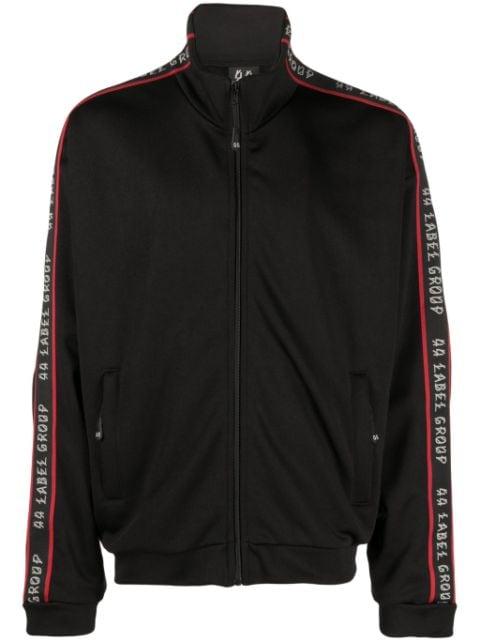 logo-tape high-neck bomber jacket by 44 LABEL GROUP