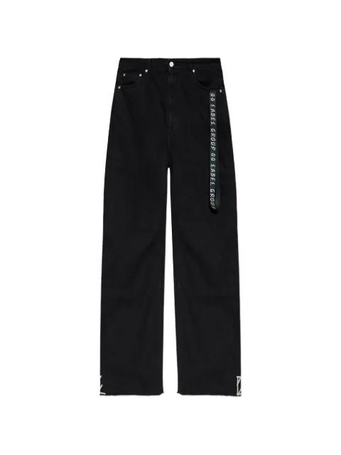 logo-trim trousers by 44 LABEL GROUP