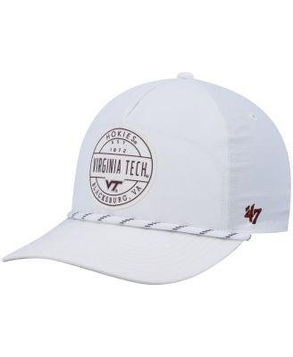 Men's '47 White Virginia Tech Hokies Suburbia Captain Snapback Hat by '47 BRAND