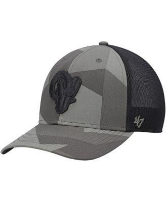 Men's Camo, Black Los Angeles Rams Countershade MVP Trucker Snapback Hat by '47 BRAND