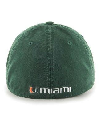 Men's Green Miami Hurricanes Franchise Fitted Hat by '47 BRAND