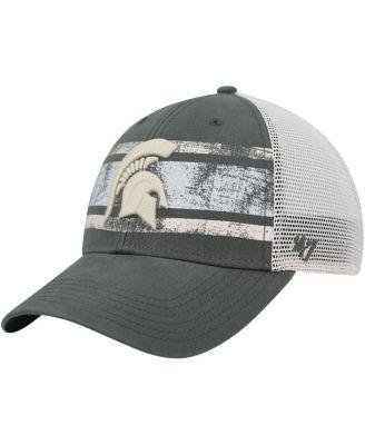 Men's Green, White Michigan State Spartans Interlude MVP Trucker Snapback Hat by '47 BRAND