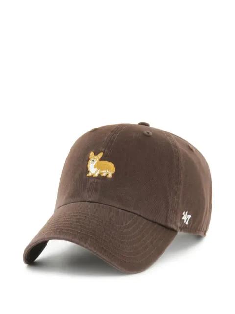 embroidered-motif cap by '47