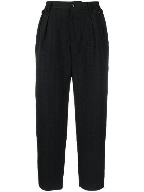 cropped pleated trousers by 4SDESIGNS