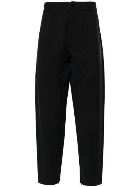 elasticated-waist tapered-leg trousers by 4SDESIGNS