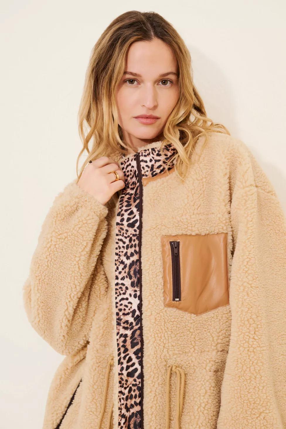 4SI3NNA Midi Sherpa Coat by 4SI3NNA