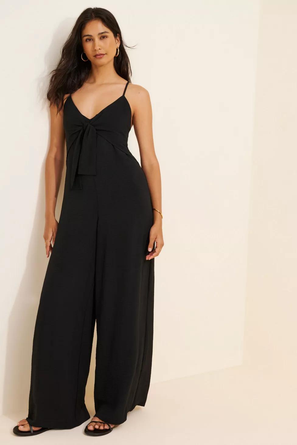 4SI3NNA Sleeveless Bow Front Jumpsuit by 4SI3NNA