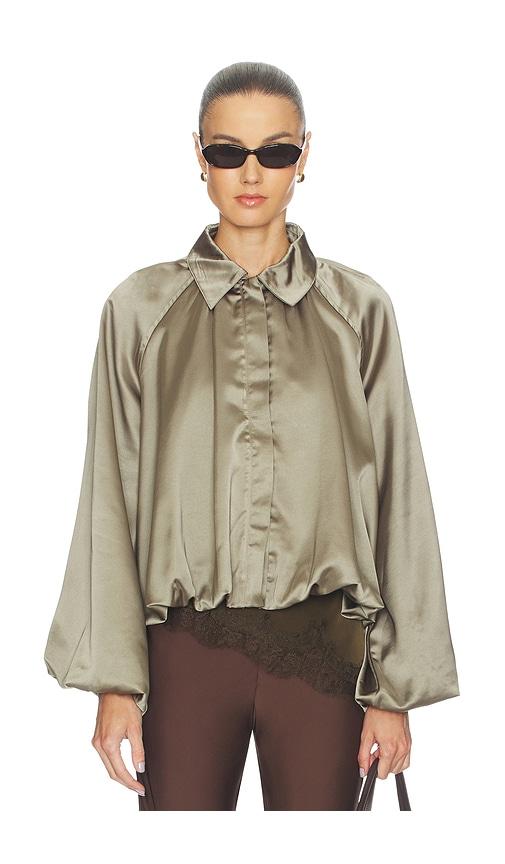 4th & Reckless Abigail Bomber Jacket in Olive by 4TH & RECKLESS