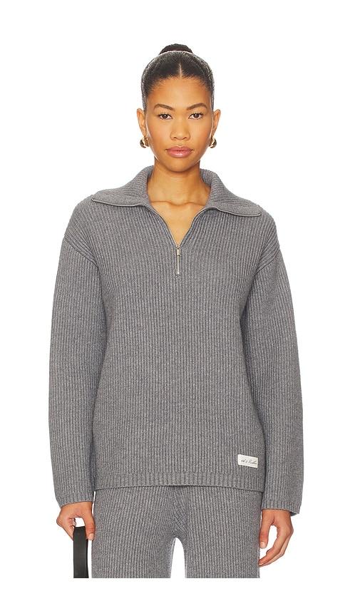 4th & Reckless Bethanie Half Zip Knit Jumper in Grey by 4TH & RECKLESS
