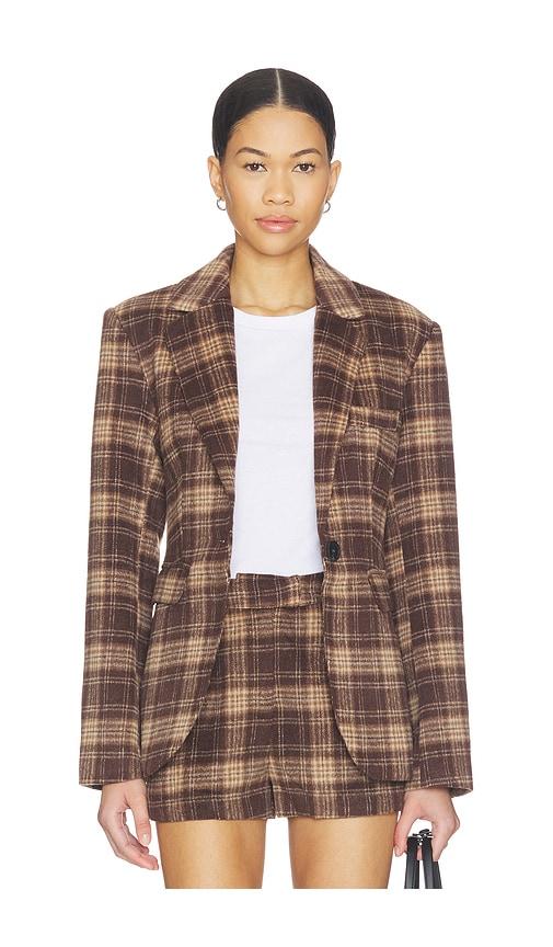 4th & Reckless George Blazer in Brown by 4TH & RECKLESS