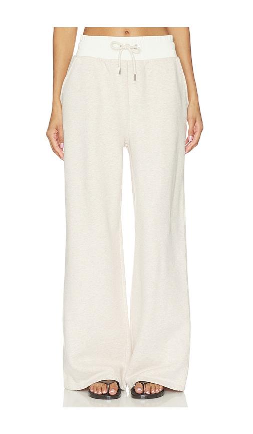4th & Reckless Josefina Wide Leg Jogger in Beige by 4TH & RECKLESS