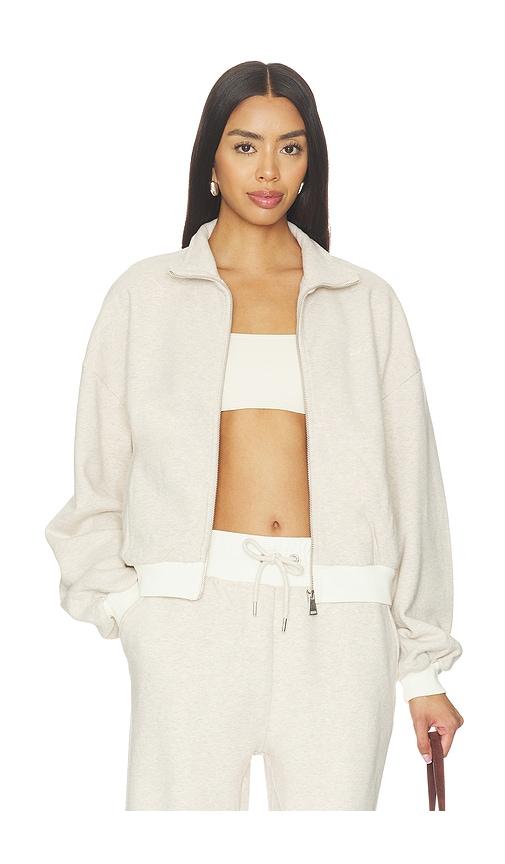 4th & Reckless Josefina Zip Up in Beige by 4TH & RECKLESS