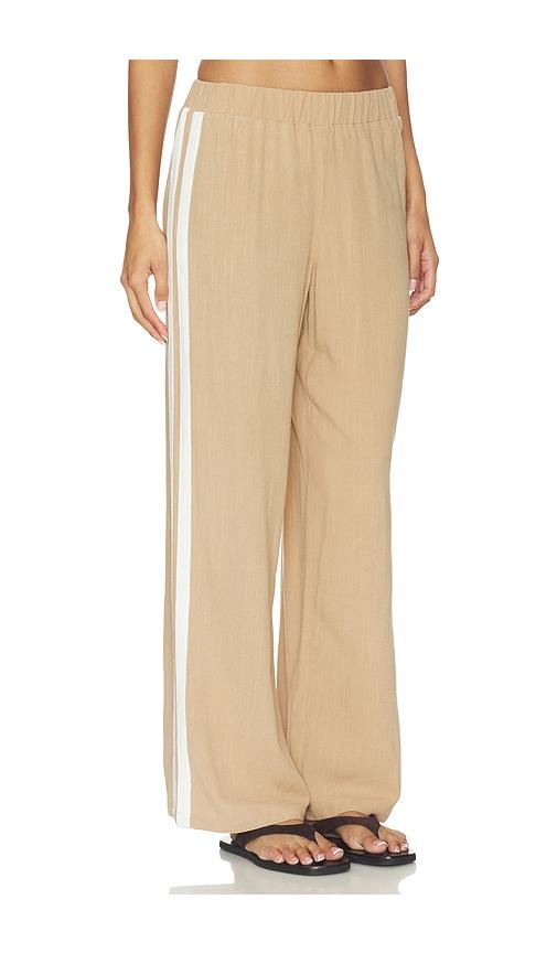 4th & Reckless Linen Tameka Trousers in Taupe by 4TH & RECKLESS