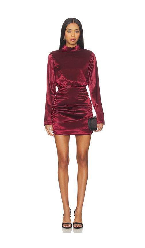 4th & Reckless Odette Dress in Burgundy by 4TH & RECKLESS