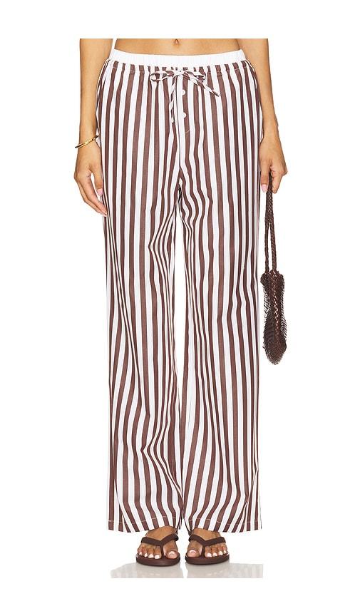 4th & Reckless Rianna Trouser in Brown by 4TH & RECKLESS