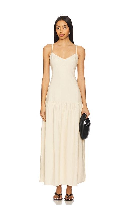 4th & Reckless Trisha Dropwaist Dress in Cream by 4TH & RECKLESS