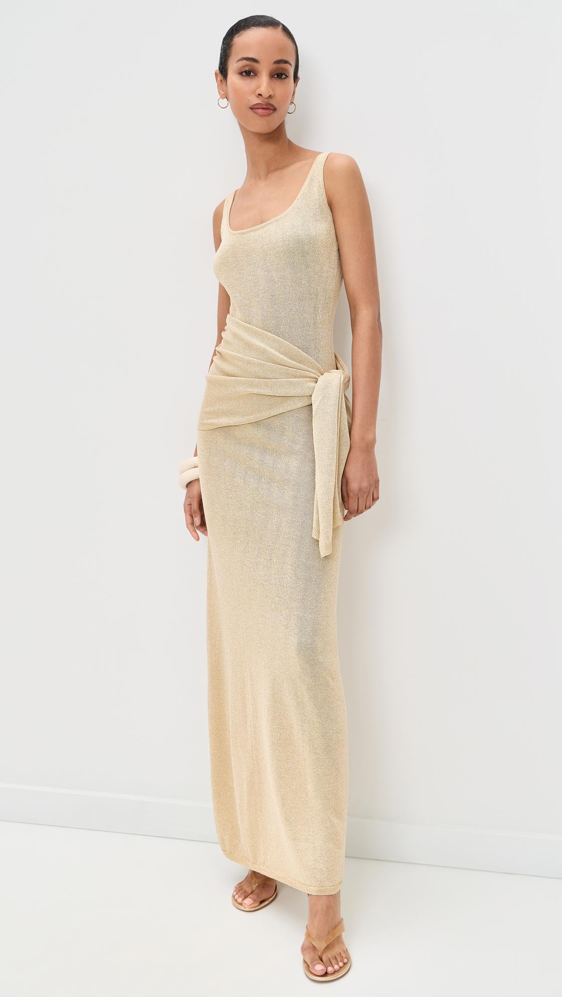 Aria Metallic Knitted Maxi Dress by 4TH & RECKLESS