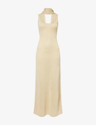 Aria Metallic Knitted Maxi Dress by 4TH & RECKLESS