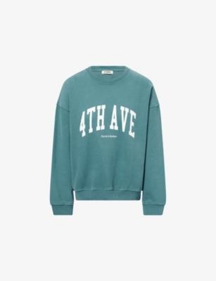 Avenue Logo-Print Cotton Sweatshirt by 4TH & RECKLESS