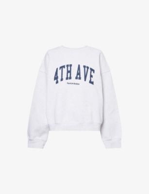 Avenue Logo-Print Cotton Sweatshirt by 4TH & RECKLESS