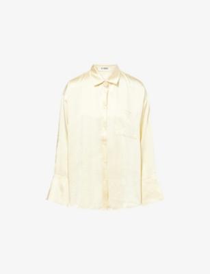 Corbie Oversized Satin Shirt by 4TH & RECKLESS