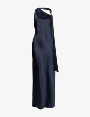 Evani Halterneck Satin Maxi Dress by 4TH & RECKLESS