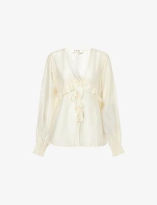 Hattie Ruffle-Trim Woven Blouse by 4TH & RECKLESS